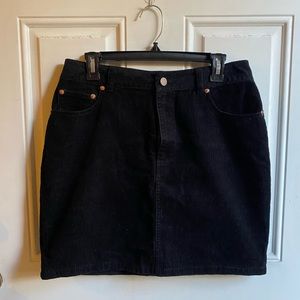 ASOS Black Denim Mini Skirt